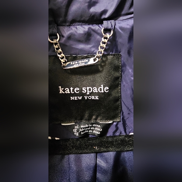 Kate Spade New York Flower Quilted Jacket Planetary Navy Womens Size XL NWT - Picture 13 of 16